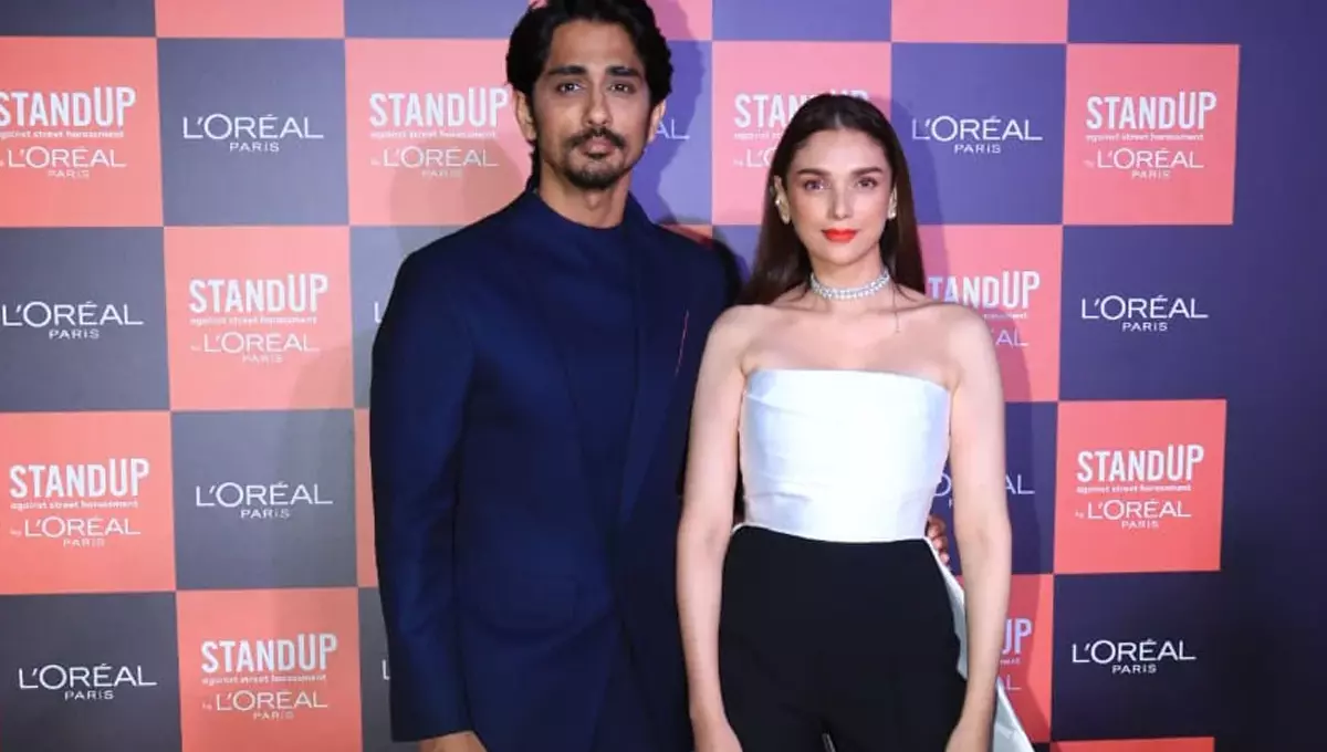 Siddharth called Aditi Rao Hydari his 'partner'