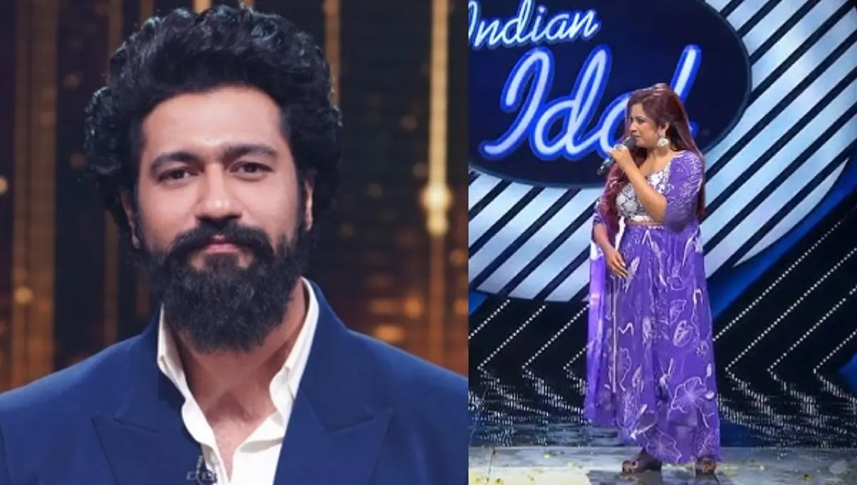 On "Tu Hai Toh Mujhe Phir kya chahiye," Vicky Kaushal and Shreya Ghoshal give each other a leg shake