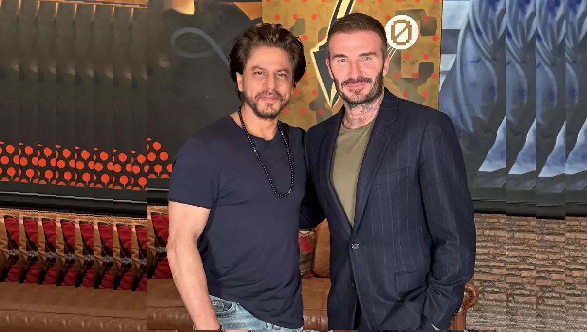 Shah Rukh Khan and David Beckham's photo is available!